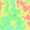 汀坪乡 topographic map, elevation, terrain