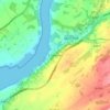 Y Felinheli topographic map, elevation, terrain