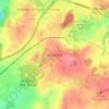 Wood End topographic map, elevation, terrain