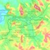 Itaúna topographic map, elevation, terrain