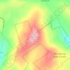 Petersburg Mountain topographic map, elevation, terrain