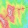 Garganta das Negras topographic map, elevation, terrain