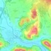 Raggane topographic map, elevation, terrain