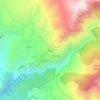 Τσέρια topographic map, elevation, terrain