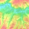Лязгино topographic map, elevation, terrain