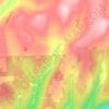 Dyke topographic map, elevation, terrain