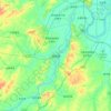 桃源县 topographic map, elevation, terrain