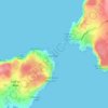 British Isles topographic map, elevation, terrain