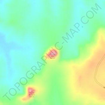 Morro Alto topographic map, elevation, terrain