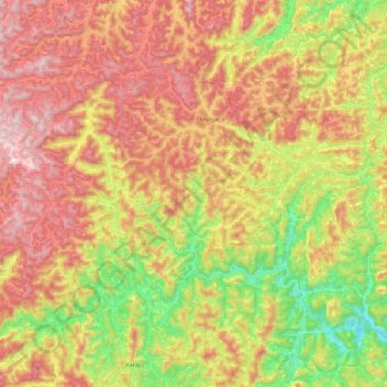 Melgaço topographic map, elevation, terrain