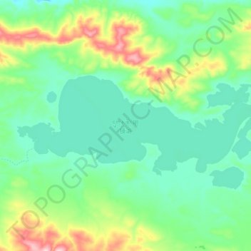 明镜湖 topographic map, elevation, terrain