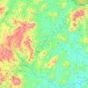 Waslala topographic map, elevation, terrain