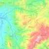 Ermera topographic map, elevation, terrain