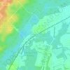 Helmetta topographic map, elevation, terrain