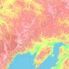 Severo-Evensky Urban District topographic map, elevation, terrain