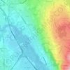 Contamine-sur-Arve topographic map, elevation, terrain