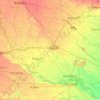 Gonda topographic map, elevation, terrain