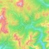 Val di Zoldo topographic map, elevation, terrain