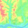 Planura topographic map, elevation, terrain