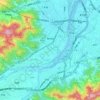 Shulin District topographic map, elevation, terrain