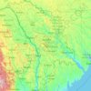 Moldova topographic map, elevation, terrain