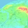 Andreas topographic map, elevation, terrain