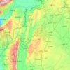 Idleb Governorate topographic map, elevation, terrain