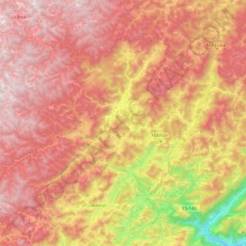 Matilde topographic map, elevation, terrain