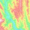 Municipio Pucará topographic map, elevation, terrain