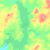 Верхнеуральское водохранилище topographic map, elevation, terrain