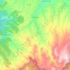 Konopishte topographic map, elevation, terrain
