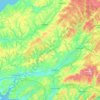 River Towy topographic map, elevation, terrain