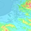 Barcelona topographic map, elevation, terrain