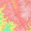 Recuay topographic map, elevation, terrain