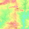 La Zarza-Perrunal topographic map, elevation, terrain