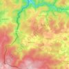 Bourseigne-Neuve topographic map, elevation, terrain