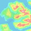 Knoydart topographic map, elevation, terrain