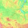 Brandenburg topographic map, elevation, terrain