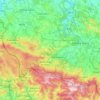powiat jeleniogórski topographic map, elevation, terrain