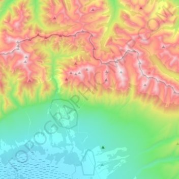 сельское поселение Аршан topographic map, elevation, terrain