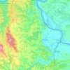 Negotin Municipality topographic map, elevation, terrain