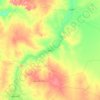 Shendi topographic map, elevation, terrain
