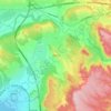 Velaux topographic map, elevation, terrain