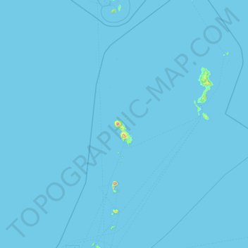 Kepulauan Sangihe topographic map, elevation, terrain