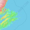 Cape Breton County topographic map, elevation, terrain
