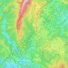 Dâmbovicioara topographic map, elevation, terrain