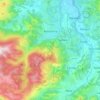 Aussurucq topographic map, elevation, terrain