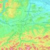 Traisen topographic map, elevation, terrain