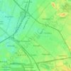 14th district topographic map, elevation, terrain