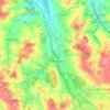 Aurolzmünster topographic map, elevation, terrain